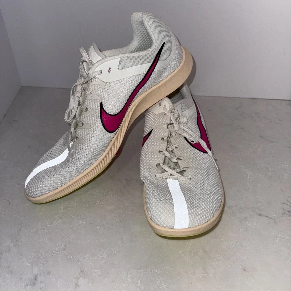 NEW Nike Zoom Rival Distance Running Track & Field- White W Size 11 Yes SPIKES
